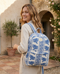 Indigo Garden Quilted Rucksack
