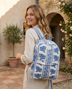 Indigo Garden Quilted Rucksack